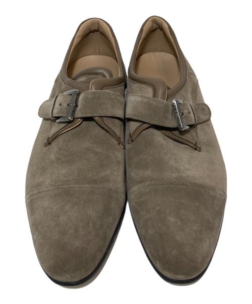 GIORGIO ARMANI（ジョルジョアルマーニ）GIORGIO ARMANI (ジョルジョアルマーニ) レザーシューズ ベージュ サイズ:42の古着・服飾アイテム