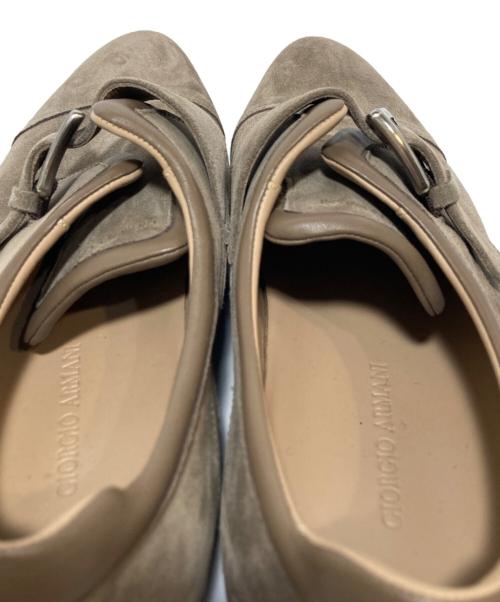 GIORGIO ARMANI（ジョルジョアルマーニ）GIORGIO ARMANI (ジョルジョアルマーニ) レザーシューズ ベージュ サイズ:42の古着・服飾アイテム