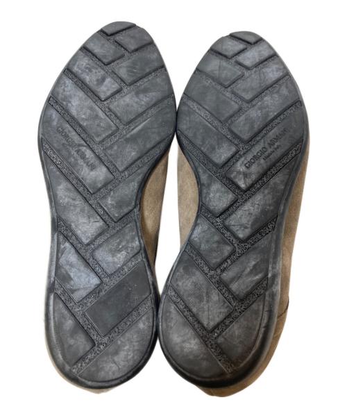 GIORGIO ARMANI（ジョルジョアルマーニ）GIORGIO ARMANI (ジョルジョアルマーニ) レザーシューズ ベージュ サイズ:42の古着・服飾アイテム