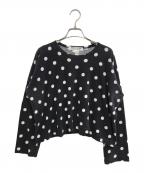 COMME des GARCONS COMME des GARCONSコムデギャルソン コムデギャルソン）の古着「ドットカットソー」｜ブラック
