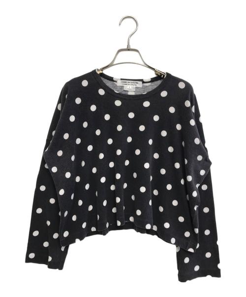 COMME des GARCONS COMME des GARCONS（コムデギャルソン コムデギャルソン）COMME des GARCONS COMME des GARCONS (コムデギャルソン コムデギャルソン) ドットカットソー ブラック サイズ:Sの古着・服飾アイテム