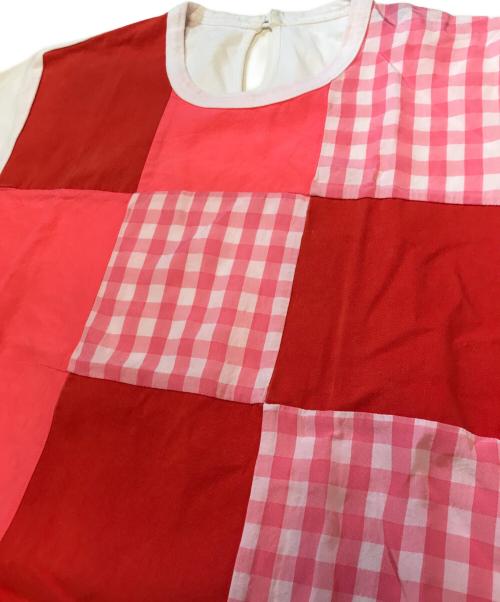 tricot COMME des GARCONS（トリココムデギャルソン）tricot COMME des GARCONS (トリココムデギャルソン) パッチワークカットソー ピンク サイズ:表記なしの古着・服飾アイテム