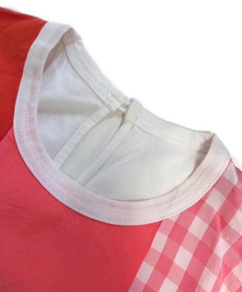tricot COMME des GARCONS（トリココムデギャルソン）tricot COMME des GARCONS (トリココムデギャルソン) パッチワークカットソー ピンク サイズ:表記なしの古着・服飾アイテム