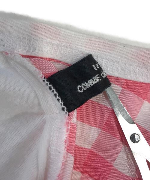tricot COMME des GARCONS（トリココムデギャルソン）tricot COMME des GARCONS (トリココムデギャルソン) パッチワークカットソー ピンク サイズ:表記なしの古着・服飾アイテム