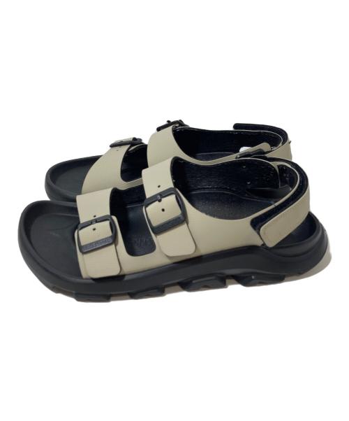 BIRKENSTOCK（ビルケンシュトック）BIRKENSTOCK (ビルケンシュトック) サンダル ブラック×ベージュ サイズ:25の古着・服飾アイテム