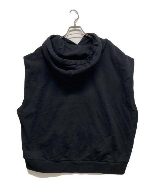 Gypsohila（ジプソフィア）Gypsohila (ジプソフィア) ノースリーブパーカー ブラック サイズ:Fの古着・服飾アイテム