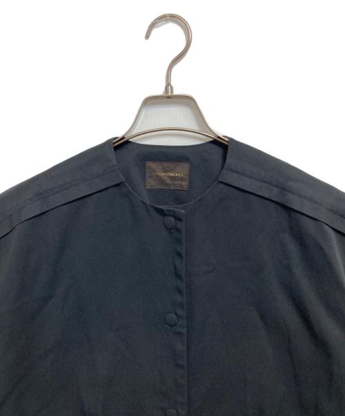 TOMORROW LAND collection（トゥモローランドコレクション）TOMORROW LAND collection (トゥモローランドコレクション) コットンカツラギ ベルテッドジレ ブラック サイズ:36の古着・服飾アイテム