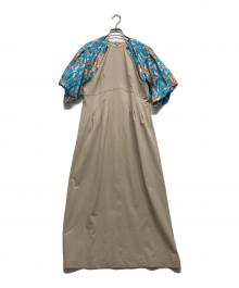 MURAL（ミューラル）の古着「ジャガードスリーブワンピース」｜ベージュ