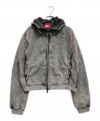 DIESELディーゼル）の古着「ジップパーカー」｜グレー