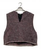 DRESSLAVEドレスレイブ）の古着「ツイードベスト」｜レッド