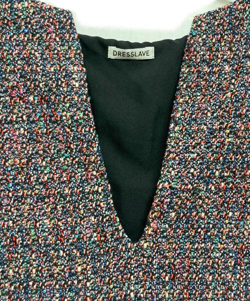 DRESSLAVE（ドレスレイブ）DRESSLAVE (ドレスレイブ) ツイードベスト レッド サイズ:38の古着・服飾アイテム