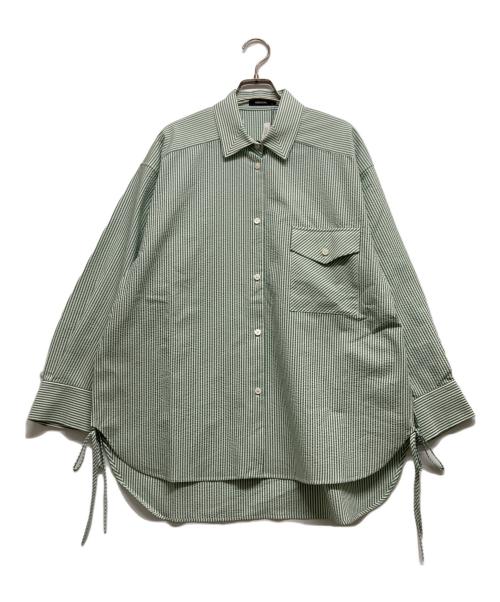 DRESSLAVE（ドレスレイブ）DRESSLAVE (ドレスレイブ) ストライプシャツ グリーン サイズ:38 未使用品の古着・服飾アイテム