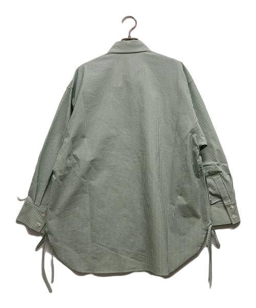 DRESSLAVE（ドレスレイブ）DRESSLAVE (ドレスレイブ) ストライプシャツ グリーン サイズ:38 未使用品の古着・服飾アイテム