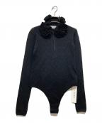 IRENEアイレネ）の古着「アイレットパターンボディスーツニット」｜ブラック