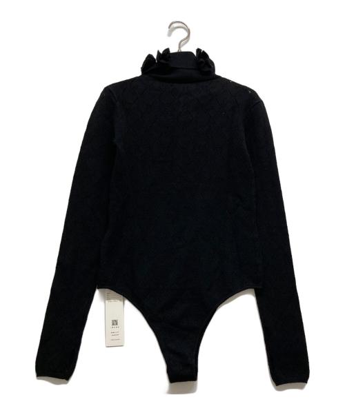 IRENE（アイレネ）IRENE (アイレネ) アイレットパターンボディスーツニット ブラック サイズ:36 未使用品の古着・服飾アイテム