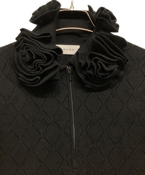 IRENE（アイレネ）IRENE (アイレネ) アイレットパターンボディスーツニット ブラック サイズ:36 未使用品の古着・服飾アイテム