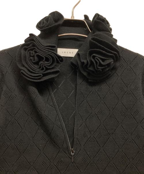 IRENE（アイレネ）IRENE (アイレネ) アイレットパターンボディスーツニット ブラック サイズ:36 未使用品の古着・服飾アイテム