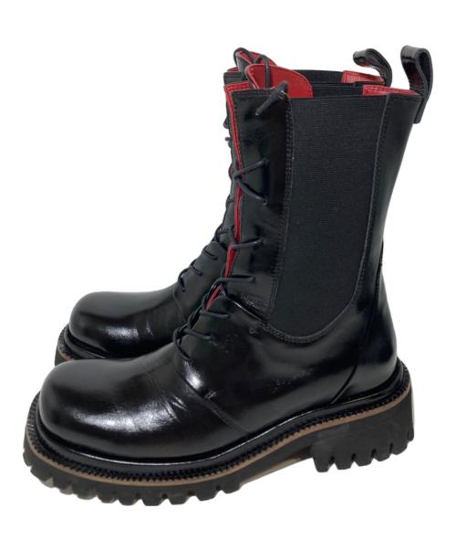 MANA（マナ）MANA (マナ) サイドゴアブーツ ブラック サイズ:40の古着・服飾アイテム