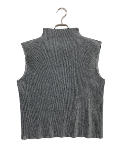 PLEATS PLEASE（プリーツプリーズ）PLEATS PLEASE (プリーツプリーズ) ノースリーブブラウス グレー サイズ:3の古着・服飾アイテム