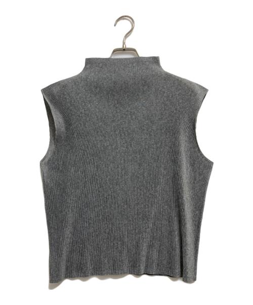 PLEATS PLEASE（プリーツプリーズ）PLEATS PLEASE (プリーツプリーズ) ノースリーブブラウス グレー サイズ:3の古着・服飾アイテム