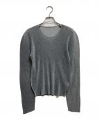 PLEATS PLEASEプリーツプリーズ）の古着「長袖ブラウス」｜グレー