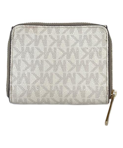 MICHAEL KORS（マイケル・コース）MICHAEL KORS (マイケル・コース) 3つ折り財布 ホワイトの古着・服飾アイテム