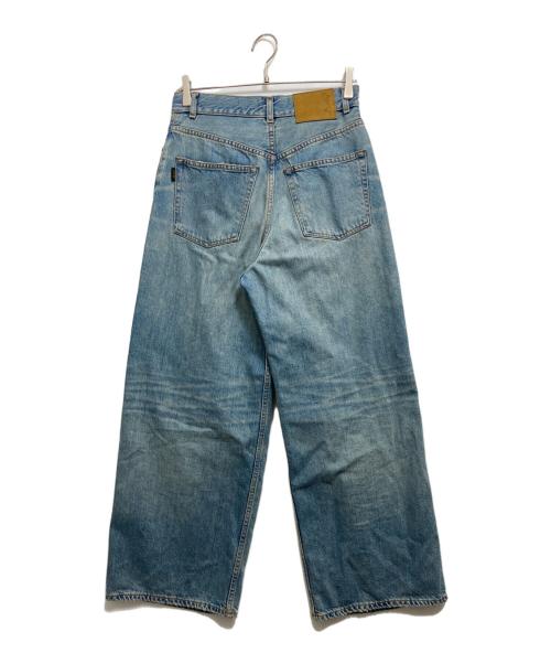 haikure（ハイクル）HAIKURE (ハイクル) DRESSLAVE (ドレスレイブ) ワイドデニムパンツ インディゴ サイズ:W24の古着・服飾アイテム