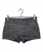 LOUIS VUITTONルイ ヴィトン）の古着「モノグラムデニムショートパンツ」｜ブラック