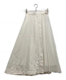 Snidel（スナイデル）の古着「スイッチングスカート」｜ホワイト