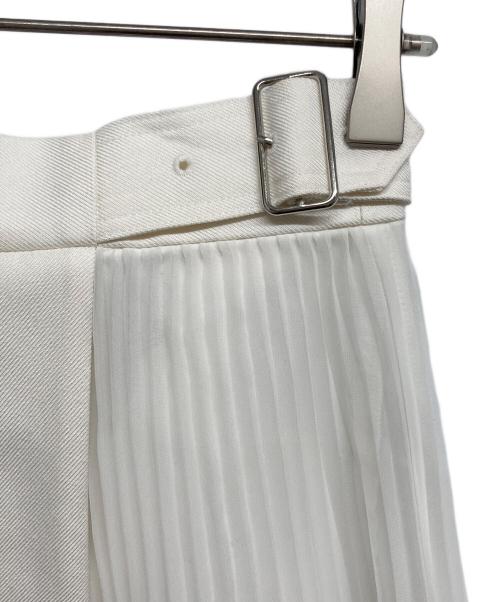 Snidel（スナイデル）Snidel (スナイデル) スイッチングスカート ホワイトの古着・服飾アイテム