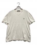 LOUIS VUITTONルイ ヴィトン）の古着「LVロゴ刺繍Ｔシャツ」｜ホワイト