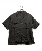 NIGEL CABOURNナイジェルケーボン）の古着「リネンツイル オープンカラーシャツ」｜グレー