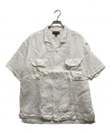 NIGEL CABOURN（ナイジェルケーボン）の古着「リネンツイル オープンカラーシャツ」｜ホワイト