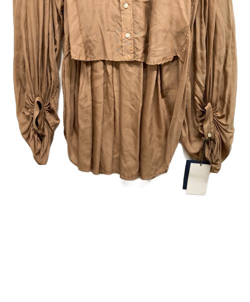 KOLOR（カラー）KOLOR (カラー) ドレープシャツ ブラウン サイズ:2の古着・服飾アイテム