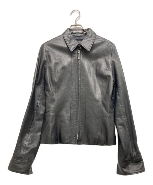 INGEBORG（インゲボルグ）INGEBORG (インゲボルグ) ラムレザージャケット ブラック サイズ:Mの古着・服飾アイテム
