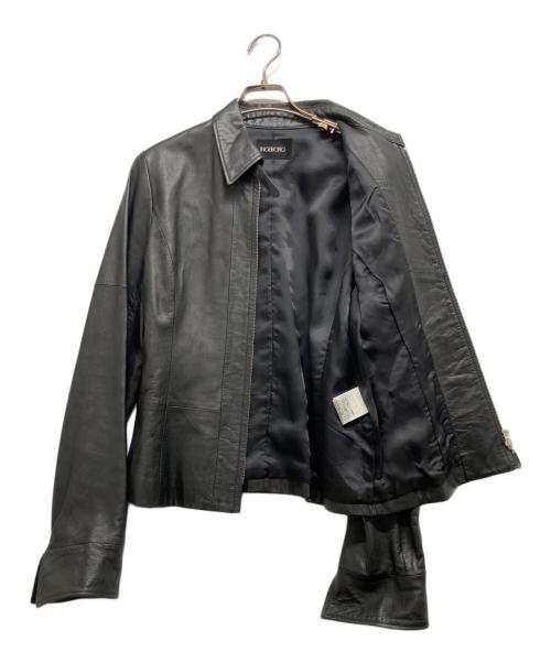 INGEBORG（インゲボルグ）INGEBORG (インゲボルグ) ラムレザージャケット ブラック サイズ:Mの古着・服飾アイテム