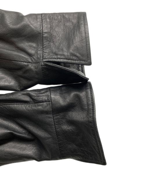 INGEBORG（インゲボルグ）INGEBORG (インゲボルグ) ラムレザージャケット ブラック サイズ:Mの古着・服飾アイテム