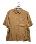 theoryセオリー）の古着「艶感シャツ」｜ブラウン