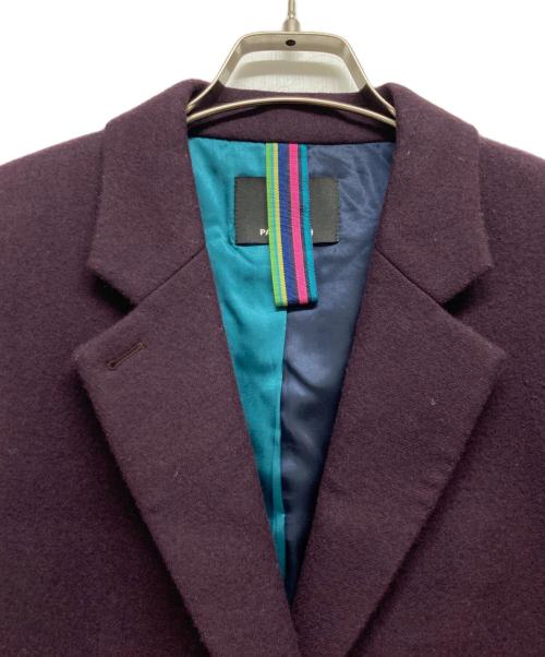 PAUL SMITH（ポールスミス）Paul Smith (ポールスミス) チェスターコート パープル サイズ:40の古着・服飾アイテム