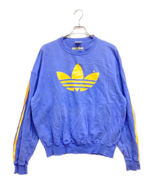 adidas Originals（アディダスオリジナル）adidas originals (アディダスオリジナル) トレフォイルビッグロゴスウェット パープル サイズ:MLの古着・服飾アイテム