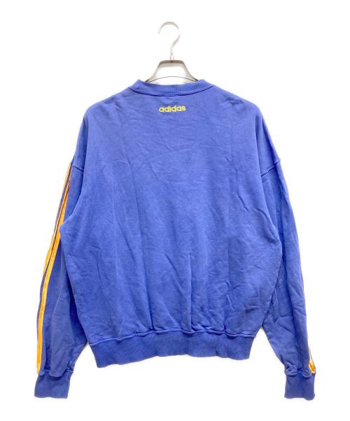 adidas Originals（アディダスオリジナル）adidas originals (アディダスオリジナル) トレフォイルビッグロゴスウェット パープル サイズ:MLの古着・服飾アイテム