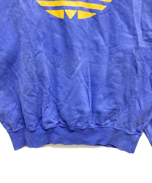 adidas Originals（アディダスオリジナル）adidas originals (アディダスオリジナル) トレフォイルビッグロゴスウェット パープル サイズ:MLの古着・服飾アイテム