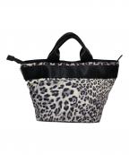 BRIEFINGブリーフィング）の古着「レオパード柄ハンドバッグ」｜ホワイト