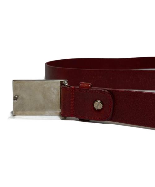 Vivienne Westwood（ヴィヴィアンウエストウッド）Vivienne Westwood (ヴィヴィアンウエストウッド) スクエアバックルベルト レッドの古着・服飾アイテム