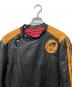 中古・古着 FURYGAN (フュリガン) シングルライダースジャケット ブラック サイズ:50：7000円