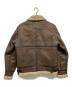 ALPHA INDUSTRIES (アルファインダストリーズ) フェイクムートンジャケット ブラウン サイズ:MEDIUM：4000円