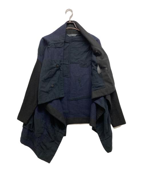 MOYURU（モユル）MOYURU (モユル) 変形ジャケット ネイビー サイズ:MLの古着・服飾アイテム