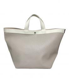 Herve Chapelier（エルベシャプリエ）の古着「リュクス舟形トーバッグL」｜アイボリー