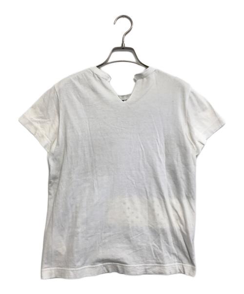 tricot COMME des GARCONS（トリココムデギャルソン）tricot COMME des GARCONS (トリココムデギャルソン) パッチワーク半袖シャツ スカイブルー サイズ:Mの古着・服飾アイテム