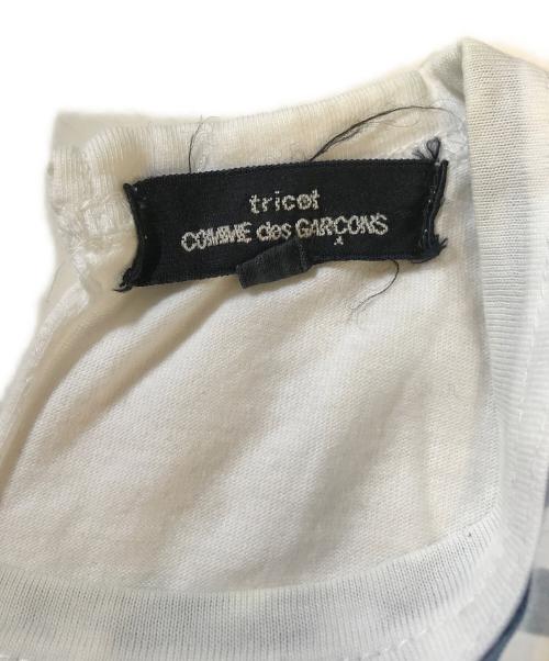 tricot COMME des GARCONS（トリココムデギャルソン）tricot COMME des GARCONS (トリココムデギャルソン) パッチワーク半袖シャツ スカイブルー サイズ:Mの古着・服飾アイテム